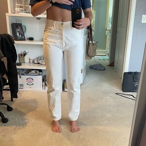 Agolde 90s pinch waist in white